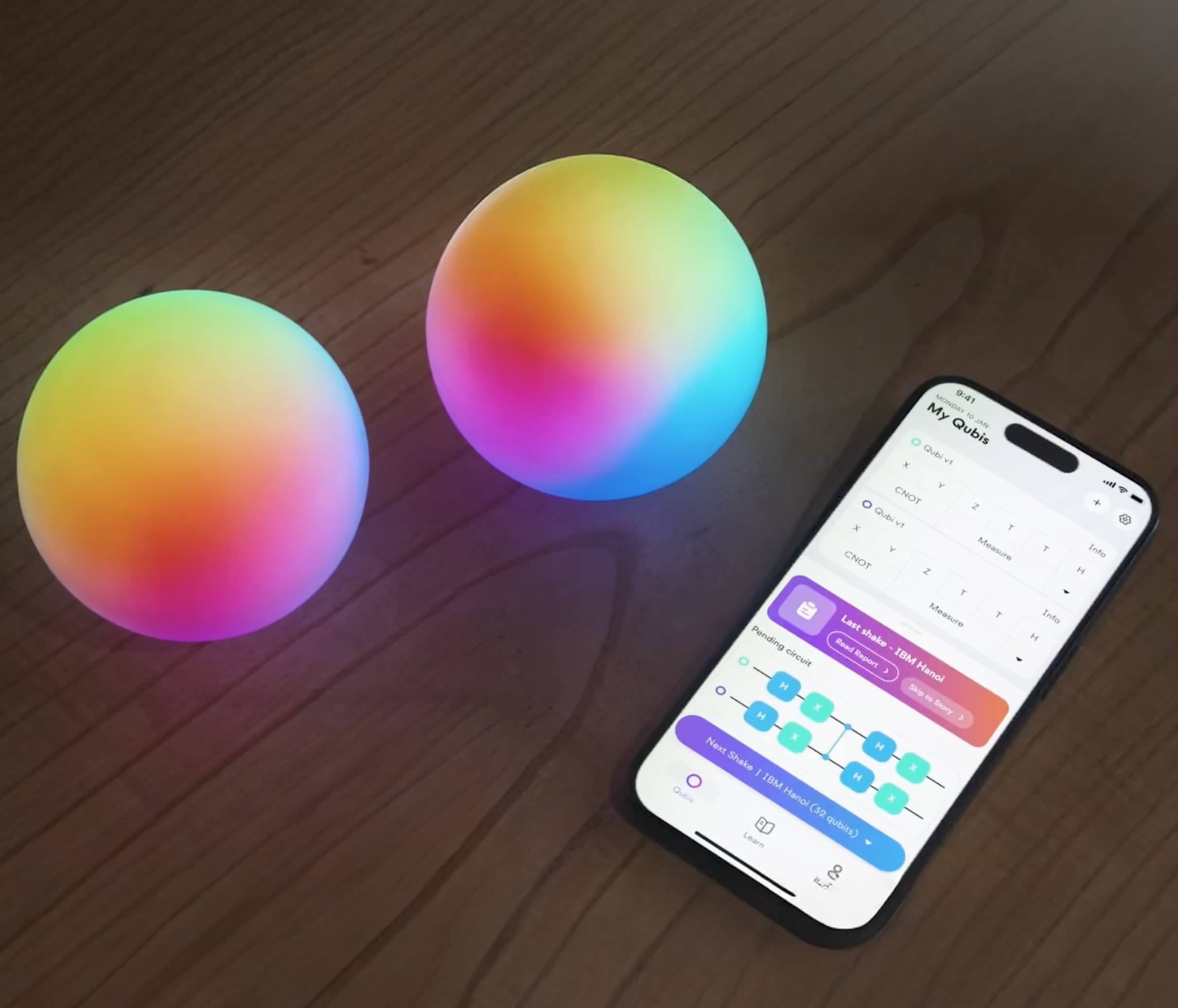 2 Entangled Qubi Interactive Qubits